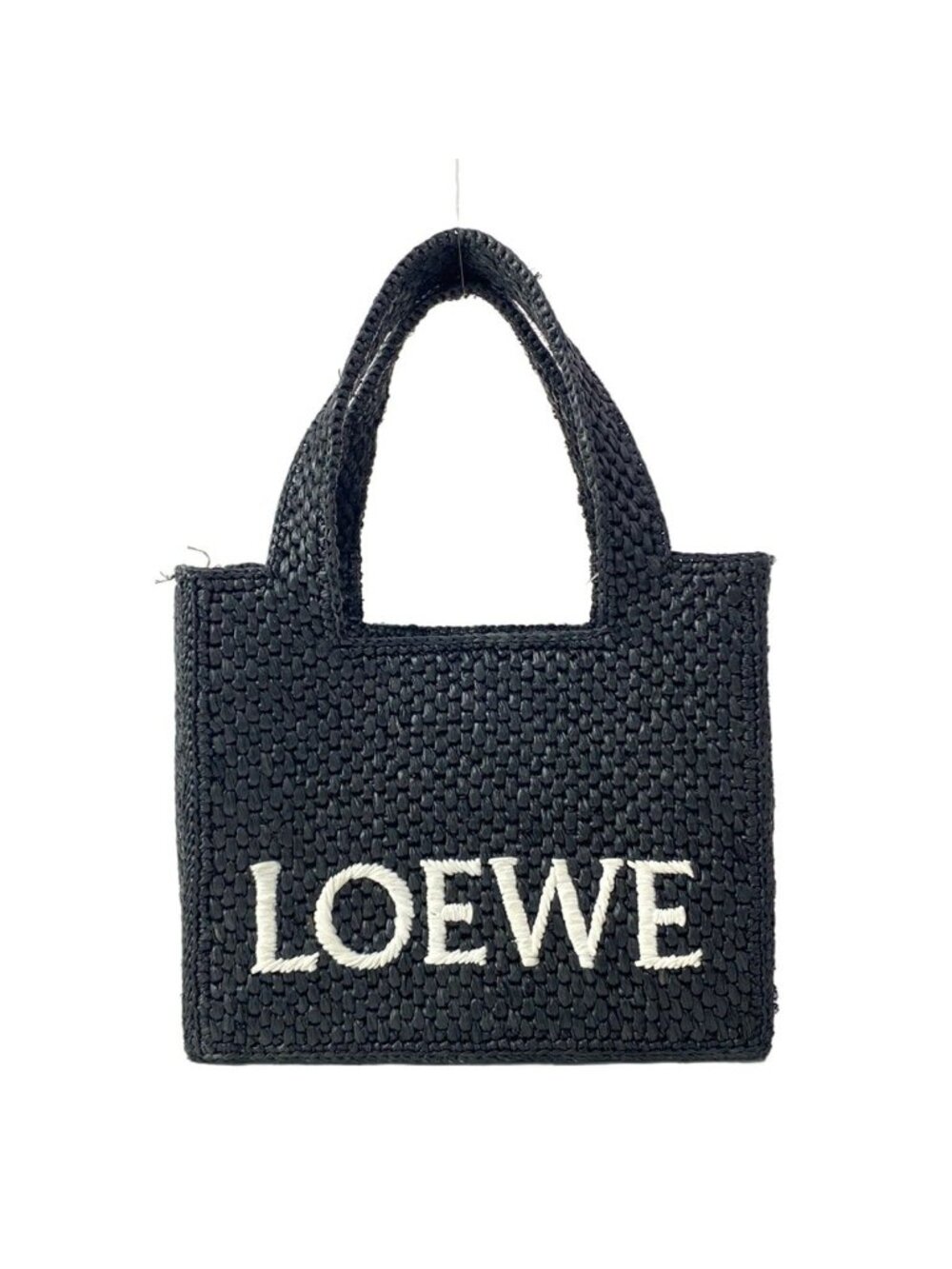 Loewe Tote Bag Font Mini Black White